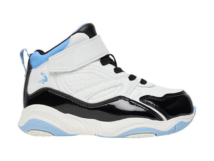 Tenis SHAQ Shaqnotize Blanco, Negro y Azul para Niño