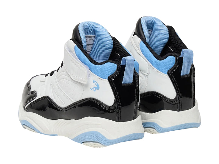 Tenis SHAQ Shaqnotize Blanco, Negro y Azul para Niño