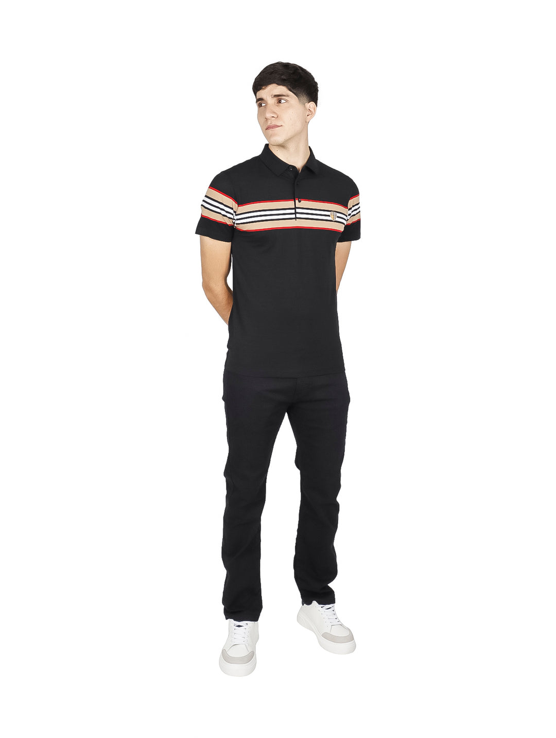 Playera Polo Varesi Negro para Hombre