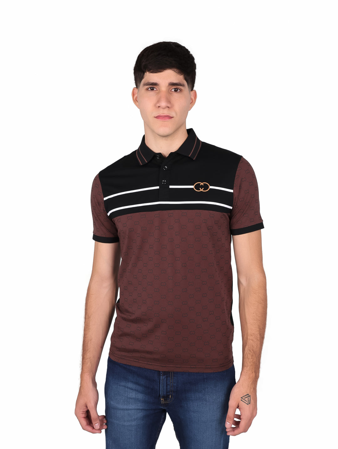 Playera Polo Varesi Coffee para Hombre