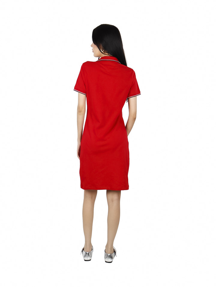 Vestido Polo Tommy Hilfiger Rojo para Mujer