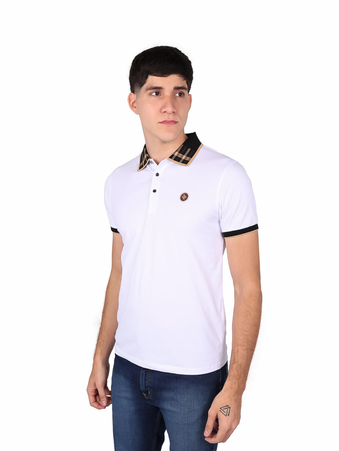 Playera Polo Varesi Blanco para Hombre