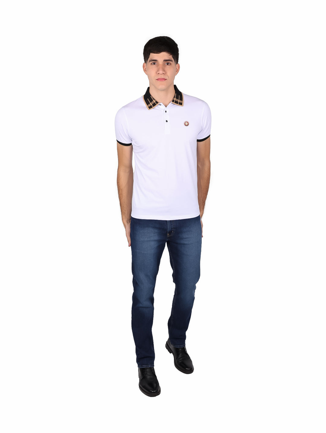 Playera Polo Varesi Blanco para Hombre