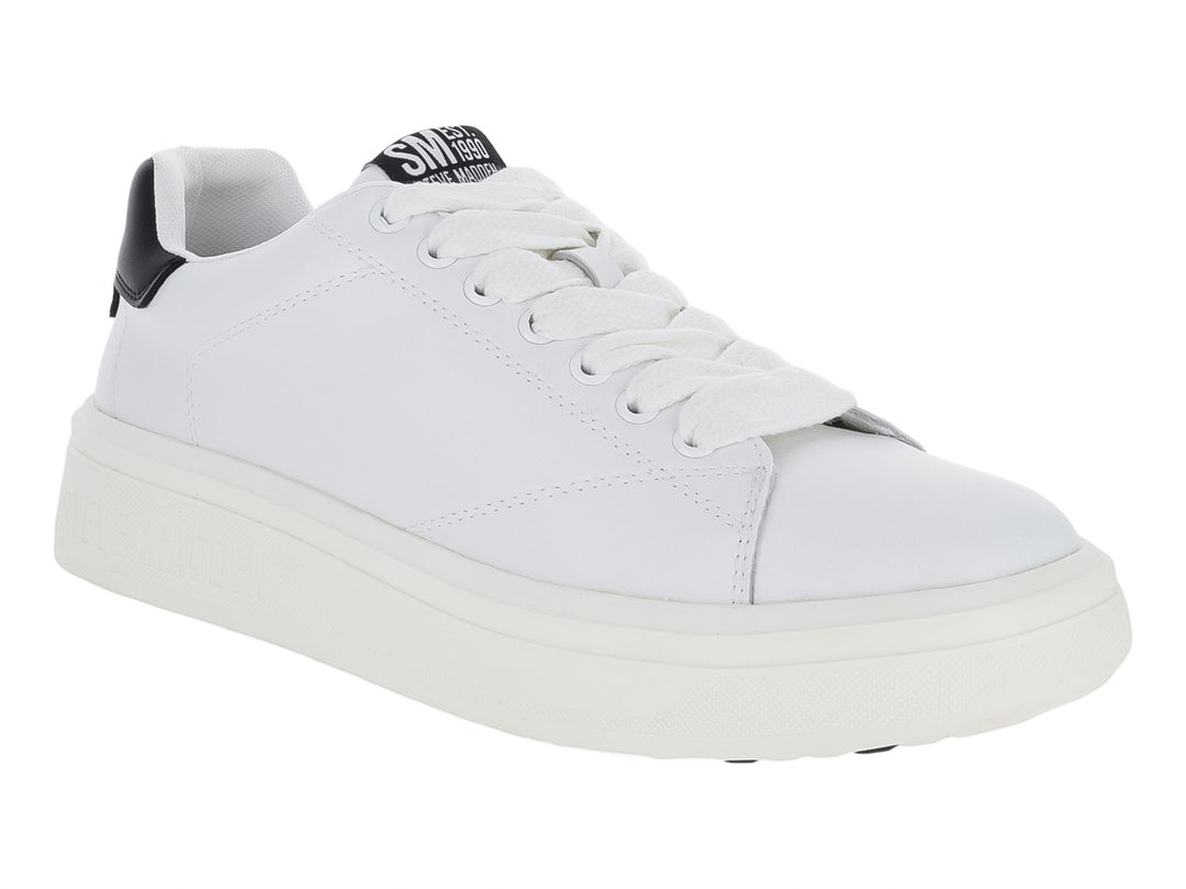 Tenis Steve Madden Ryleig Blanco y Negro para Hombre