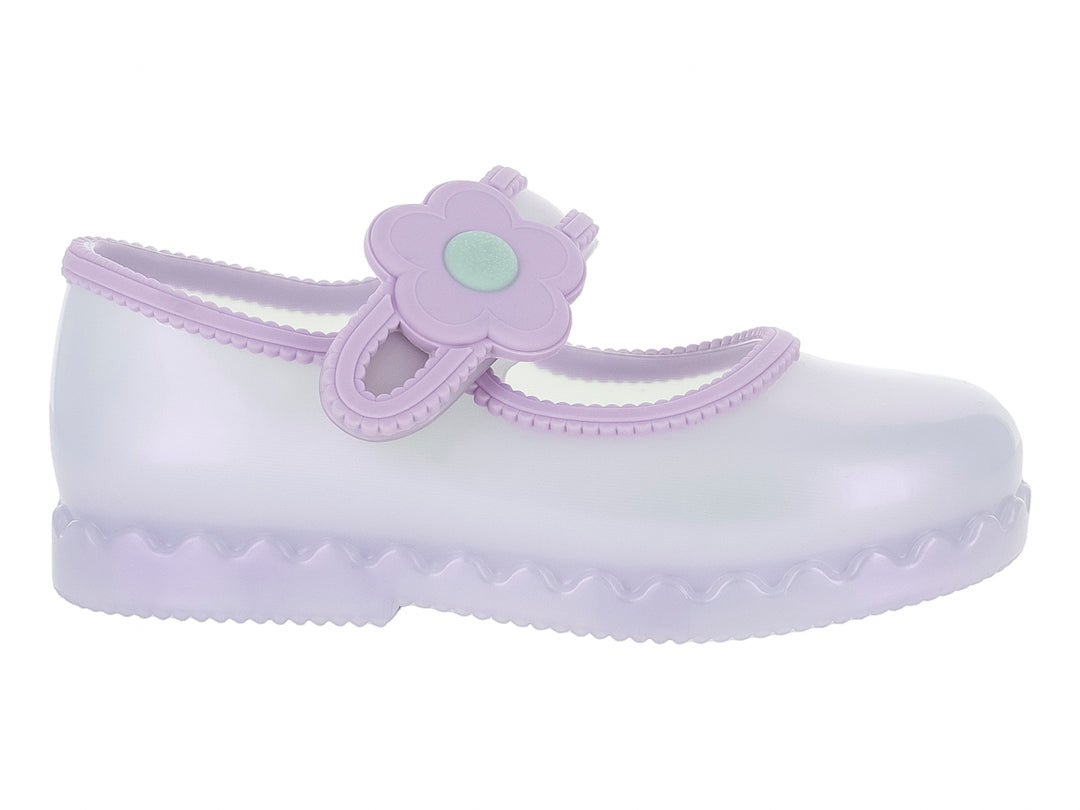 Zapatos Flats Mini Melissa Lila Perlado para Niña