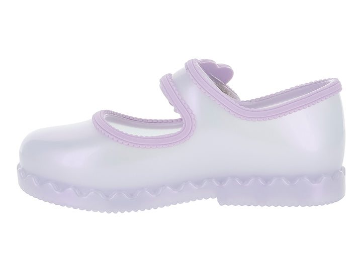 Zapatos Flats Mini Melissa Lila Perlado para Niña