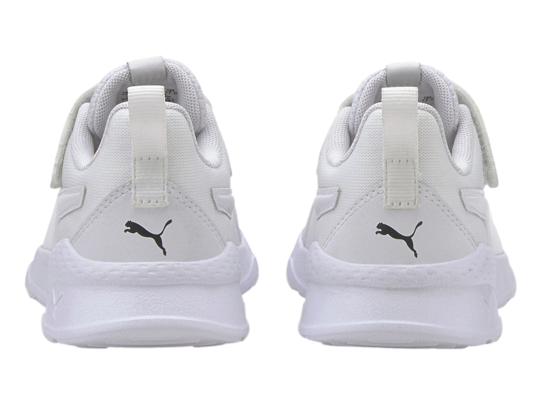 Tenis deportivos PUMA Anzarun Lite AC+ PS para Niño en color blanco con cierre de velcro y malla transpirable.