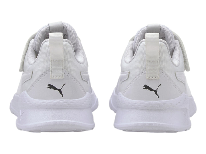 Tenis deportivos PUMA Anzarun Lite AC+ PS para Niño en color blanco con cierre de velcro y malla transpirable.