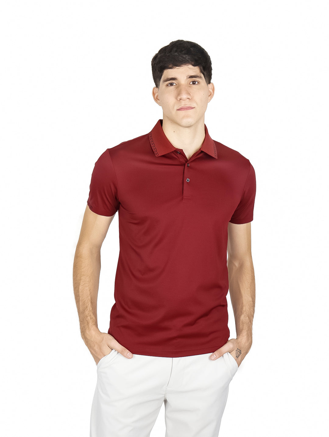 Playera Polo Varesi Color Burgundy para Hombre