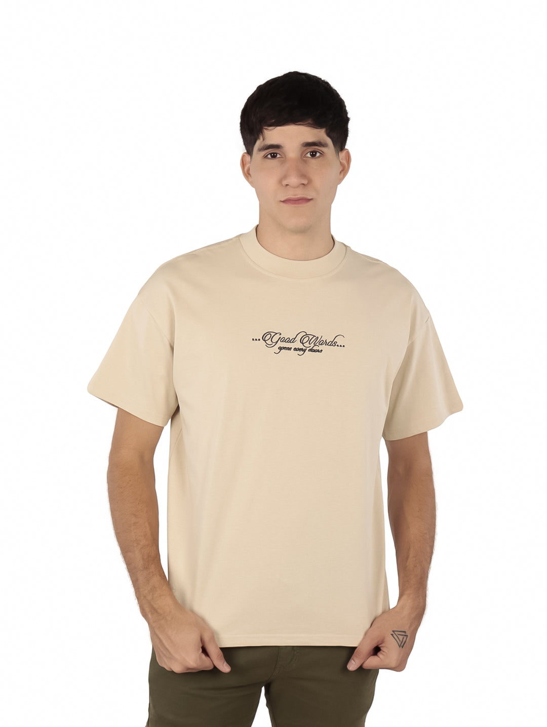 Playera FIMONS Oversize Beige para Hombre