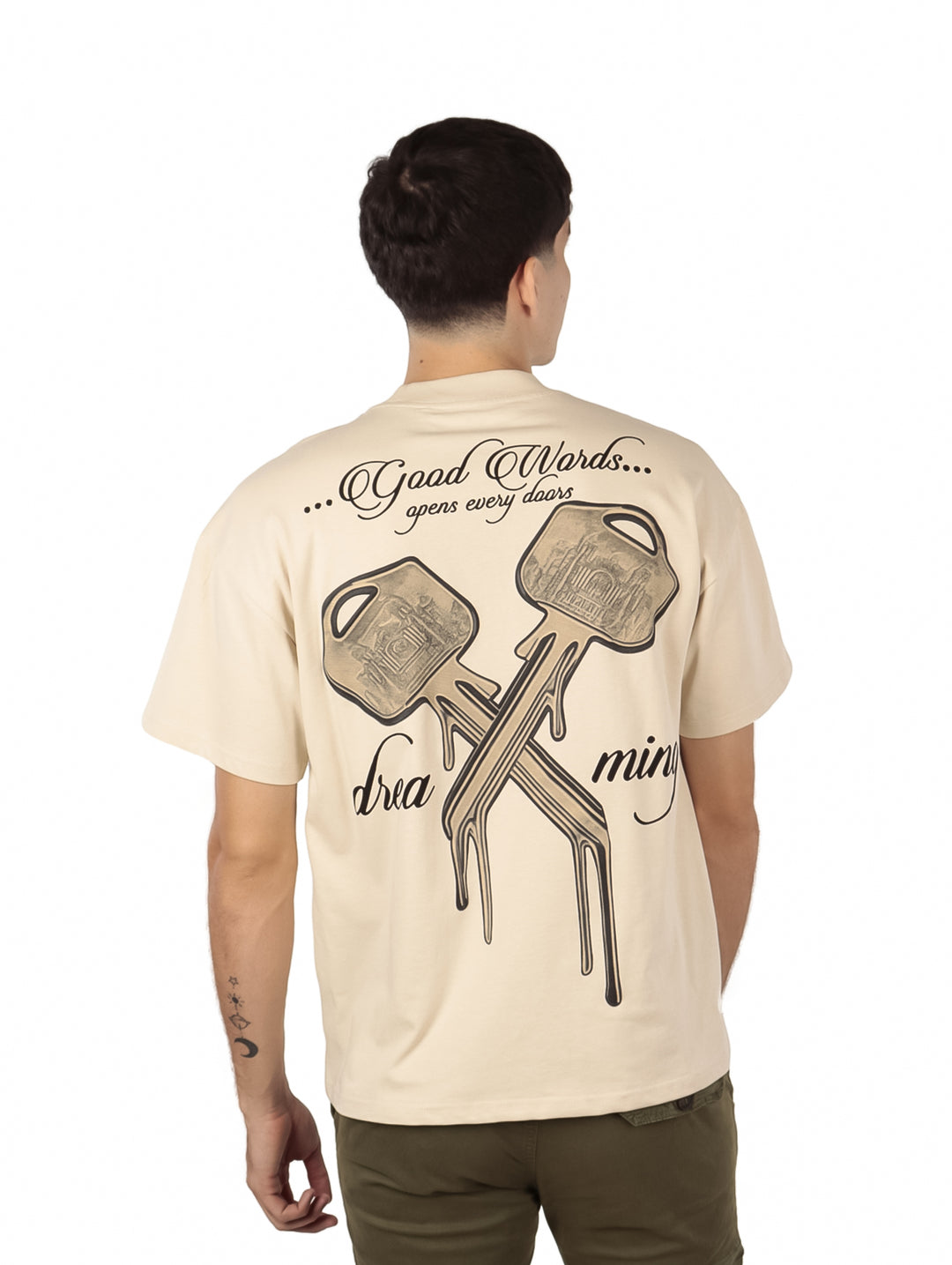 Playera FIMONS Oversize Beige para Hombre