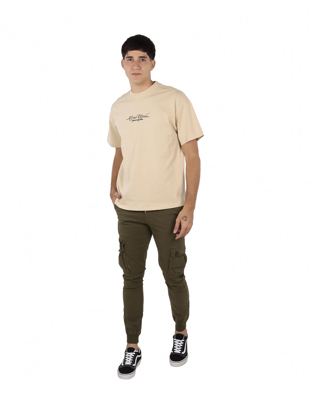 Playera FIMONS Oversize Beige para Hombre