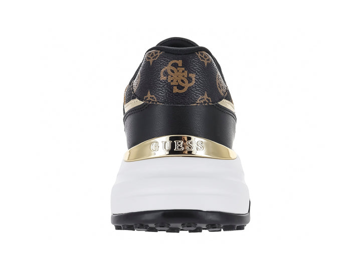Tenis Guess Fonzi Negro con Dorado para Mujer