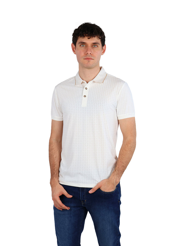 Playera Polo Pavini Blanca para Hombre