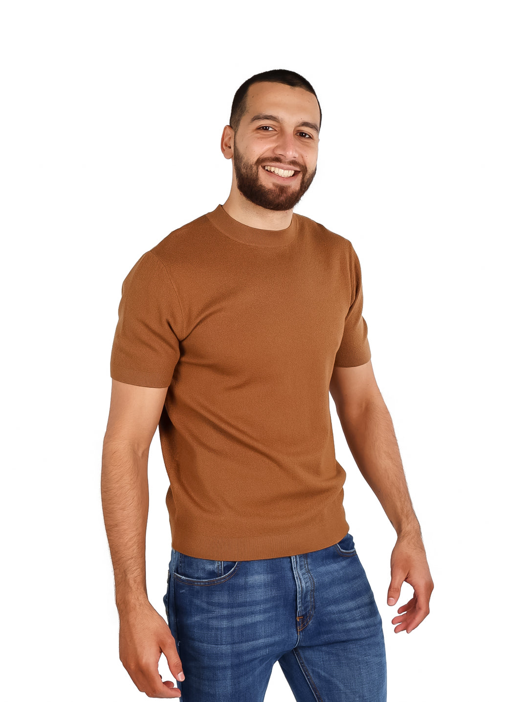 Playera Pavini Color Kaki para Hombre