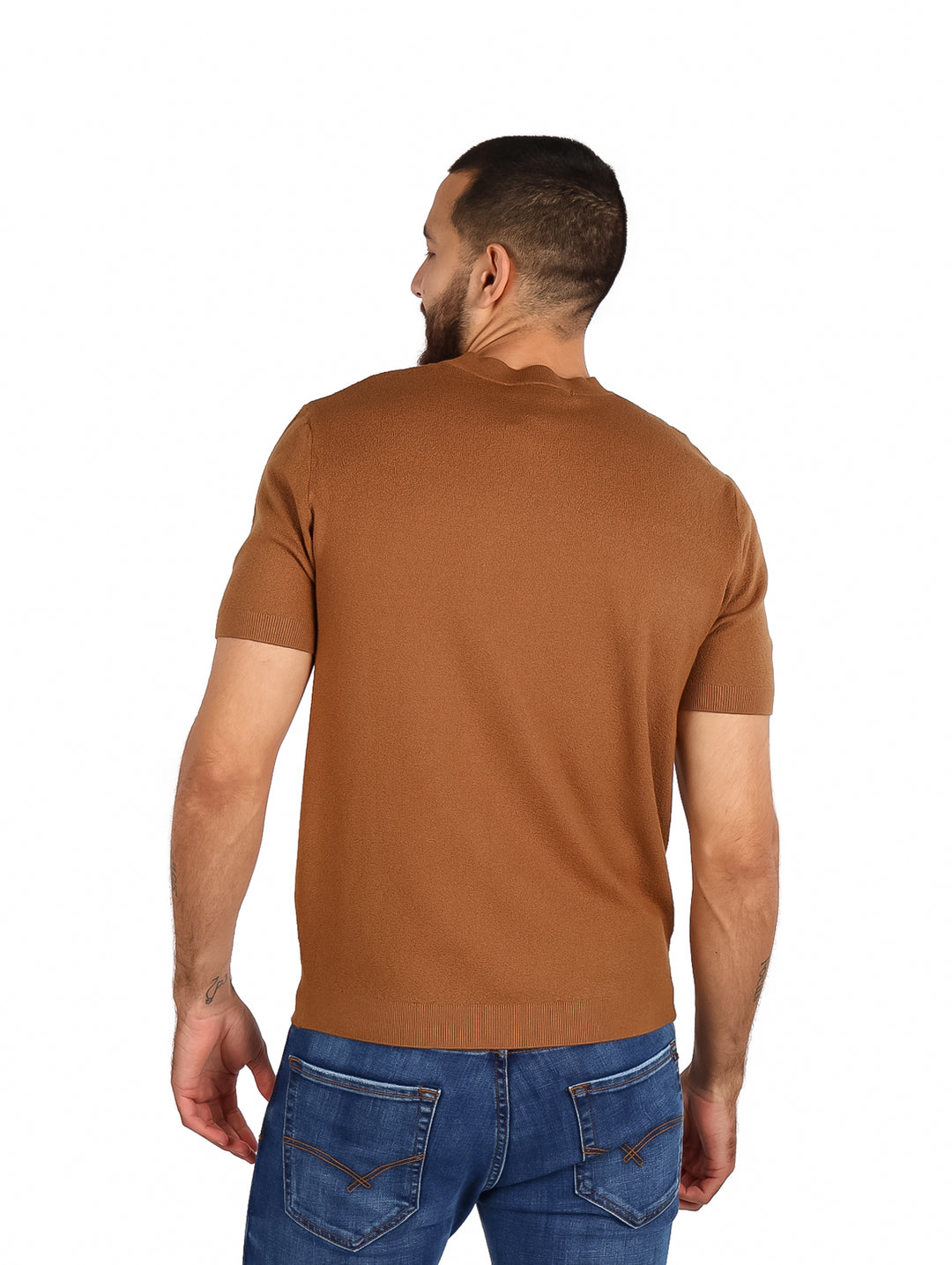 Playera Pavini Color Kaki para Hombre