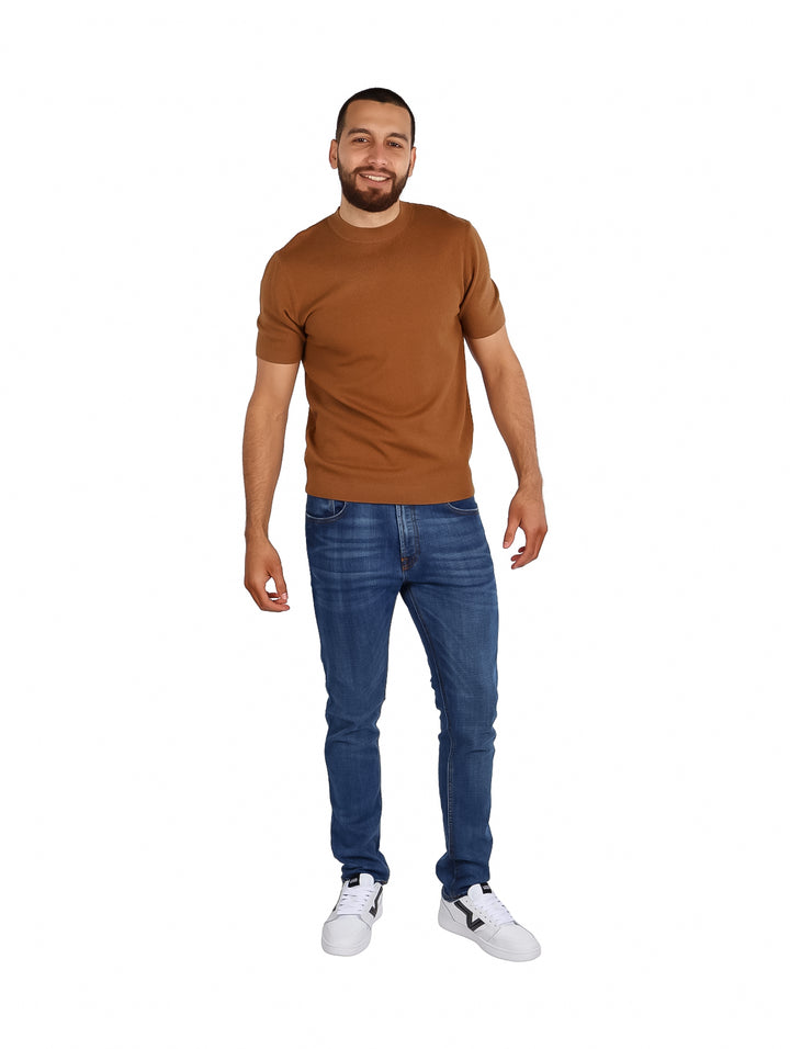 Playera Pavini Color Kaki para Hombre