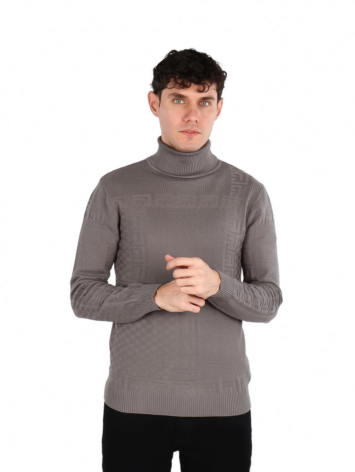Suéter Cuello de Tortuga Pavini Gris para Hombre