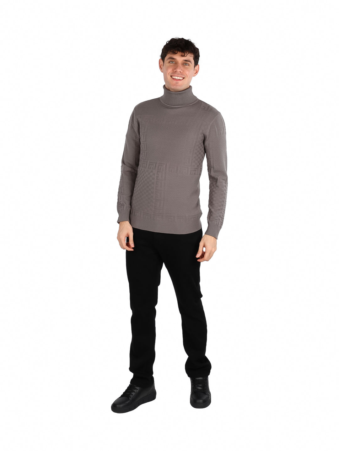 Suéter Cuello de Tortuga Pavini Gris para Hombre