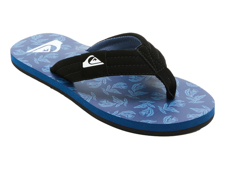 Sandalias Quiksilver Makaha Layback Negro y Azul para Hombre
