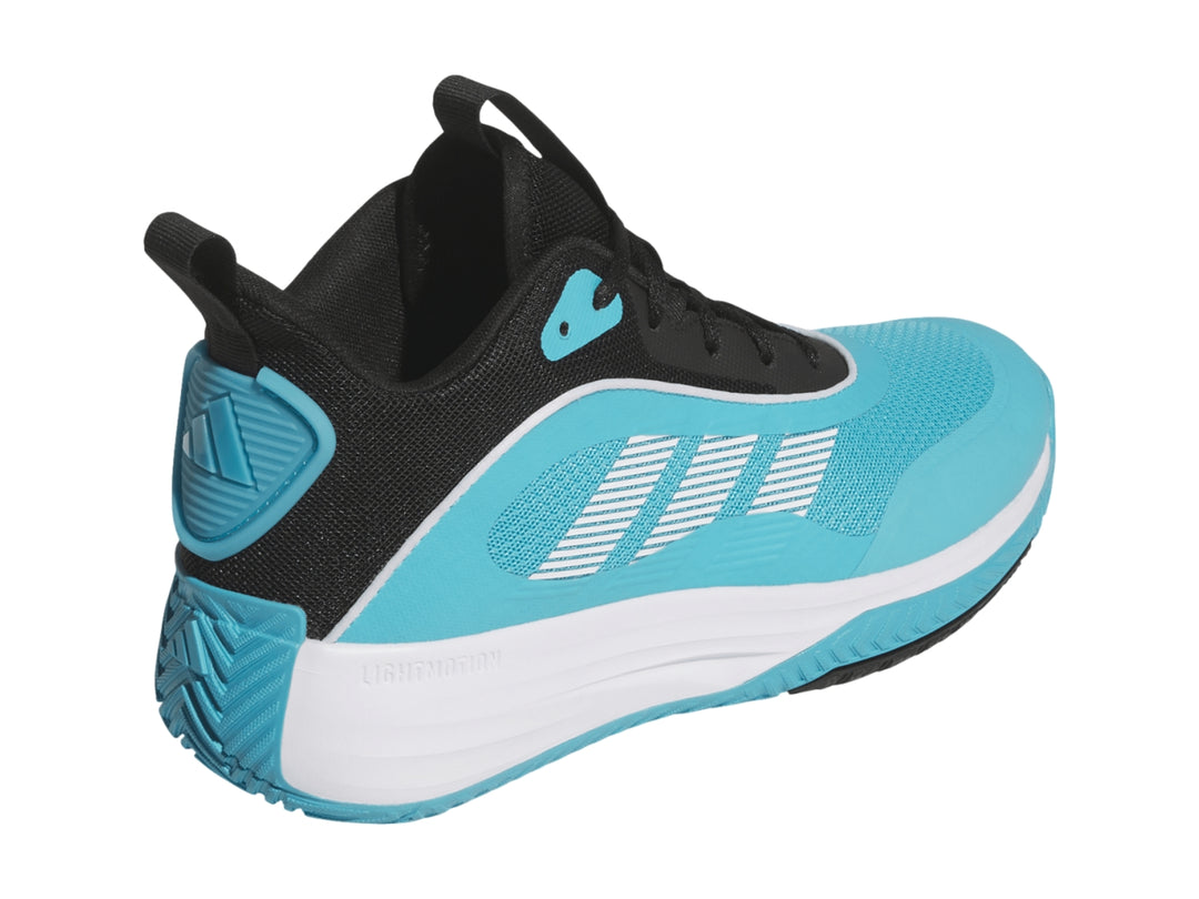 Tenis deportivos Adidas OwnTheGame 3.0 en color azul y negro con suela blanca.