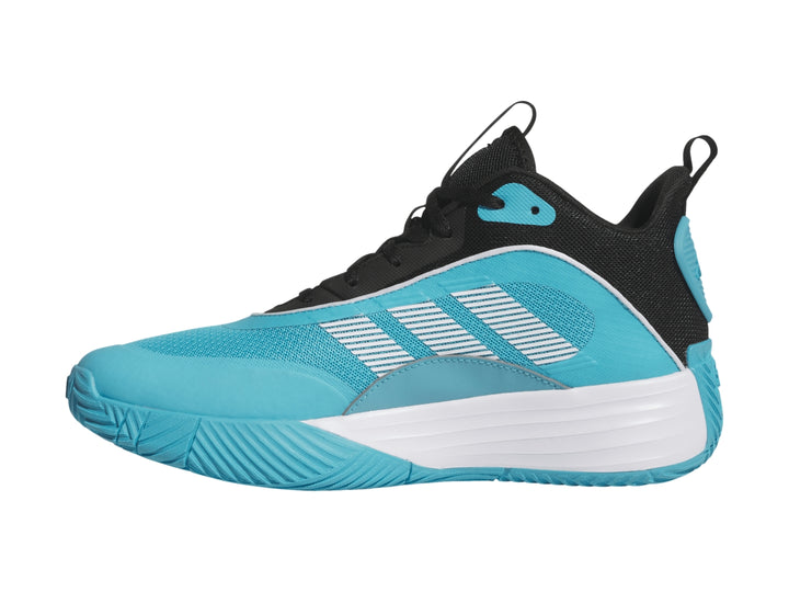 Tenis deportivos Adidas OwnTheGame 3.0 en color azul y negro con suela blanca.