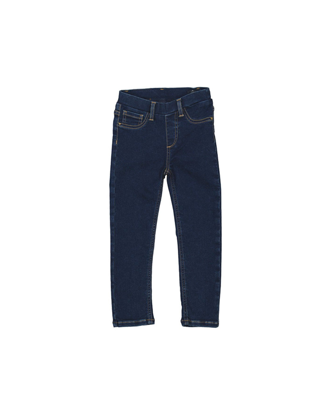 Pantalones tipo tejano en color azul superoscuro para niños.