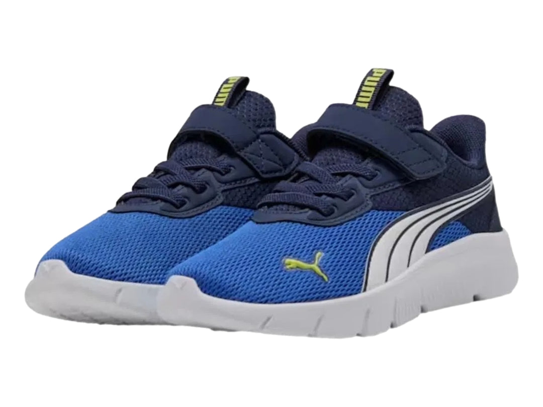 Tenis Puma FlexFocus Modern Azul y Blanco para Niño