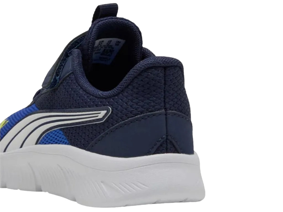 Tenis Puma FlexFocus Modern Azul y Blanco para Niño