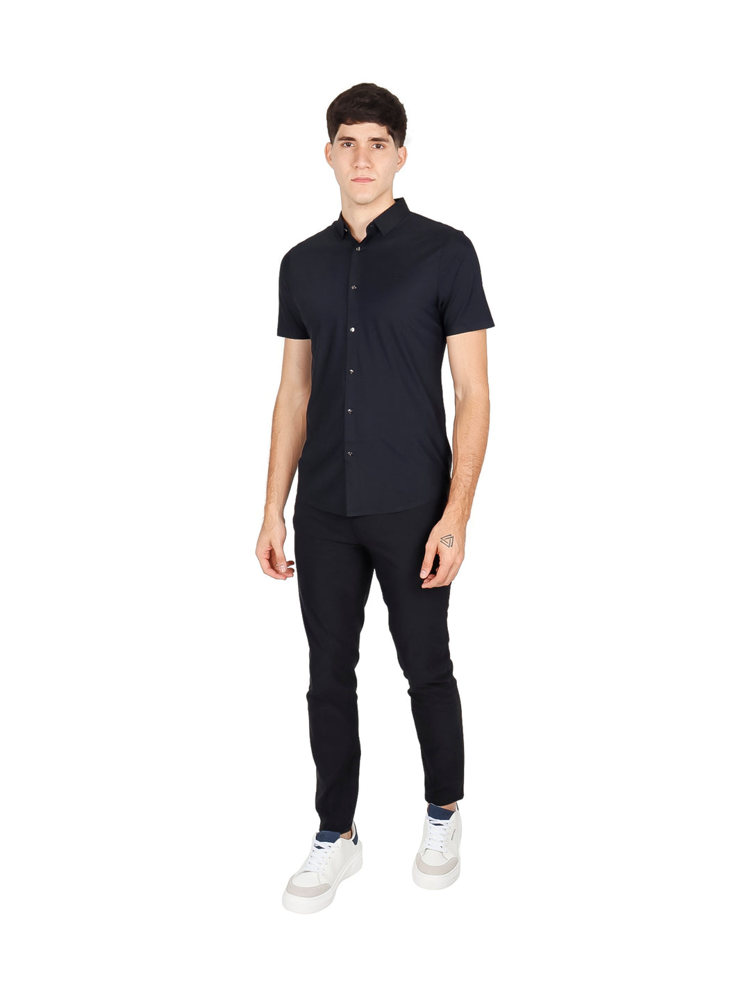 Camisa Bratto Manga Corta Negro para Hombre