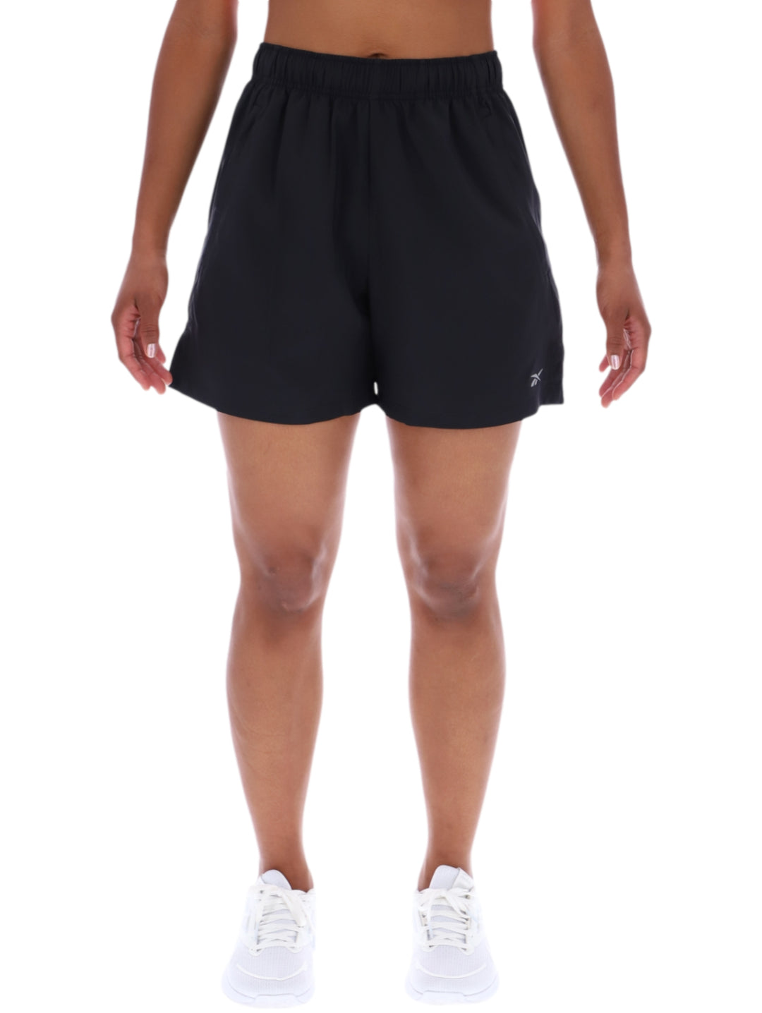 Pantalones cortos deportivos Reebok color negro para correr.