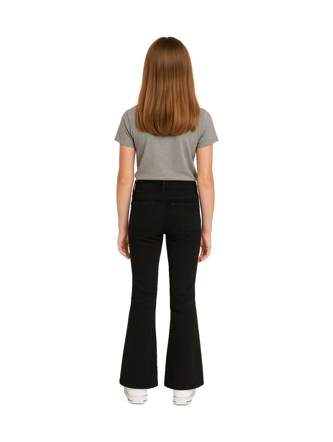 Pantalón Kahua Jeans Boot Cut Negro para Niña