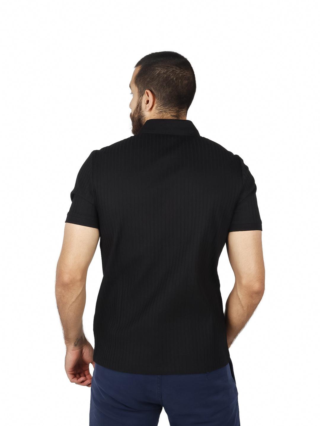 Playera Polo Perry Ellis Negro para Hombre