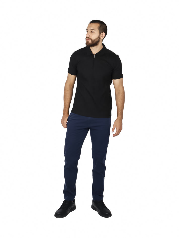 Playera Polo Perry Ellis Negro para Hombre