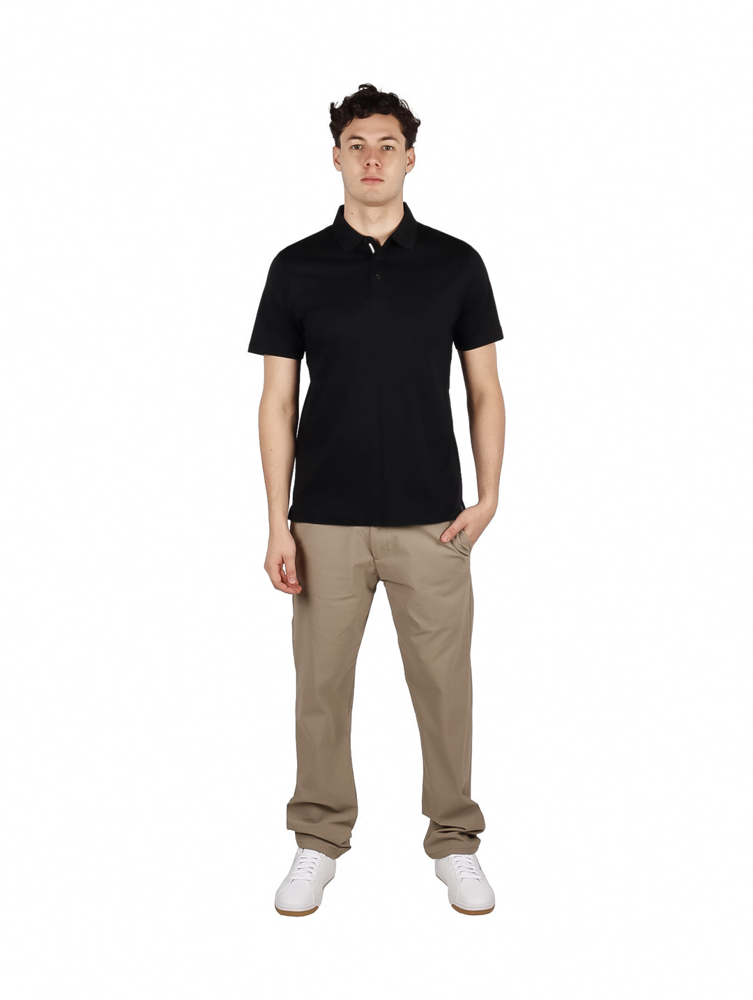Playera Polo Perry Ellis Negro para Hombre