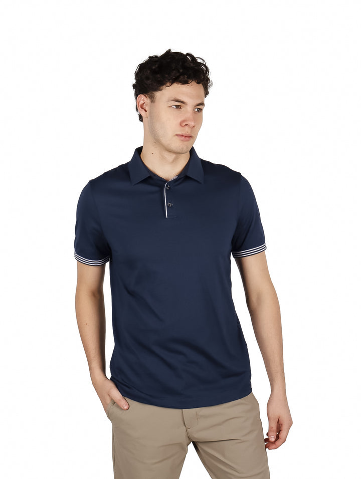 Playera Polo Perry Ellis Azul Marino para Hombre