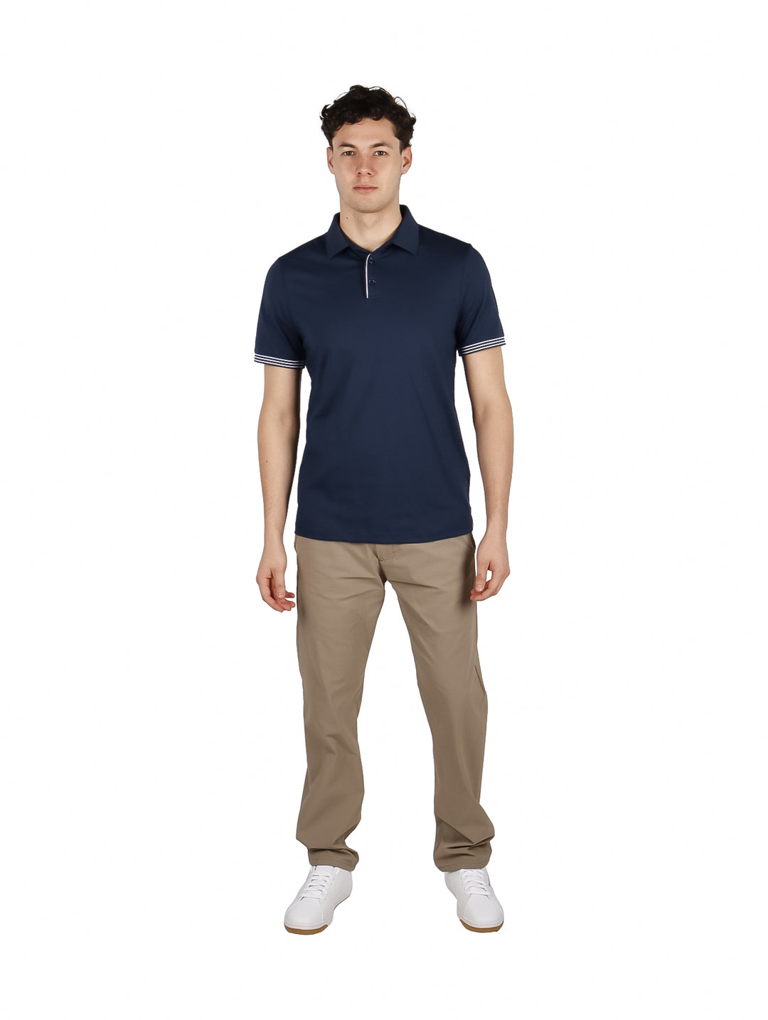 Playera Polo Perry Ellis Azul Marino para Hombre