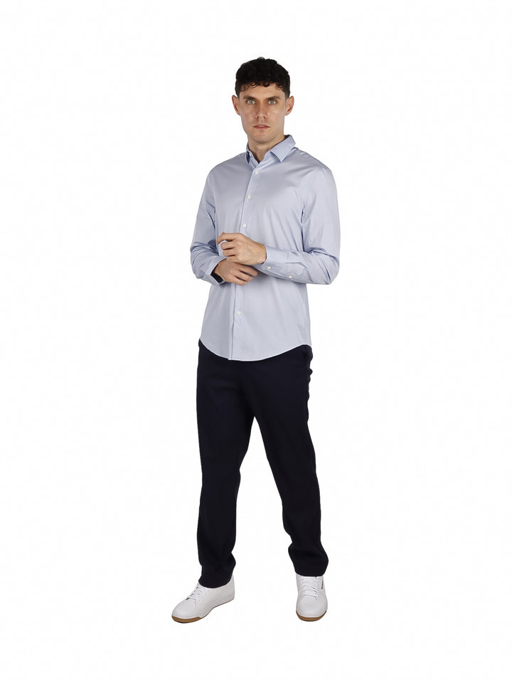 Camisa Perry Ellis Azul Kentucky Slim Fit para Hombre