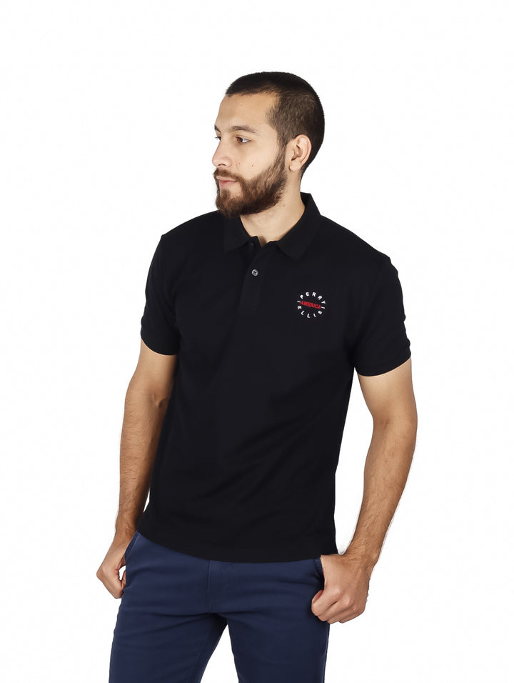 Playera Polo Perry Ellis Negro para Hombre
