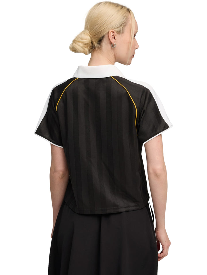Playera PUMA T7 Relaxed Football Jersey Negro para Mujer