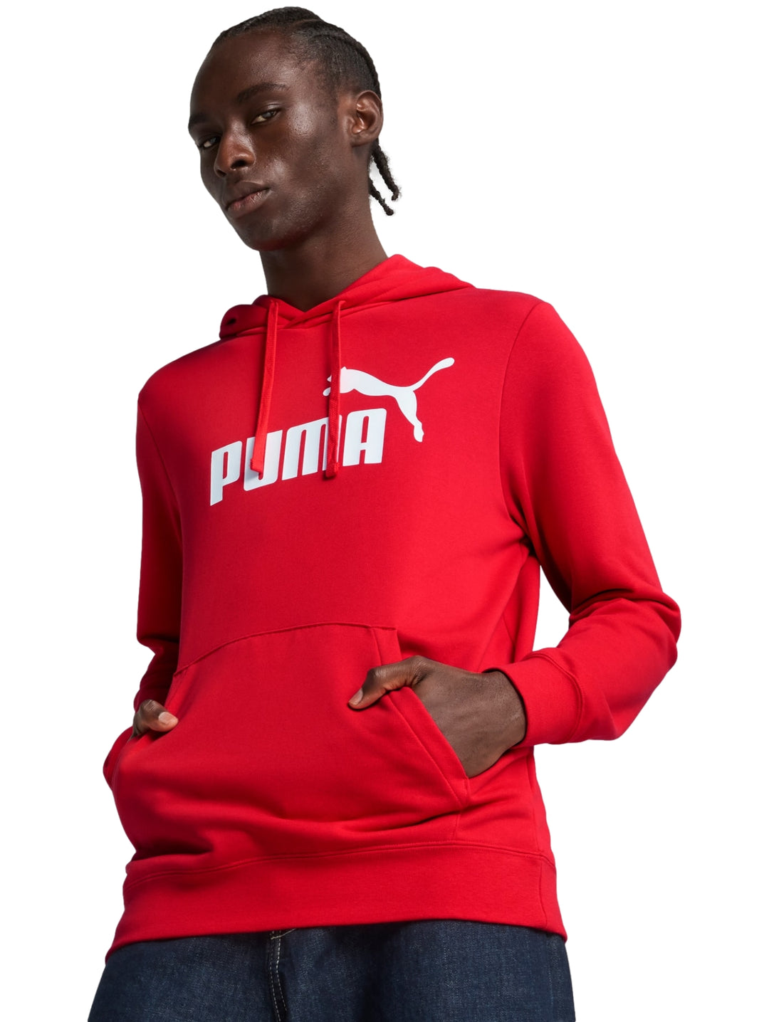Sudadera con Capucha PUMA Ess N.1 Logo Rojo para Hombre