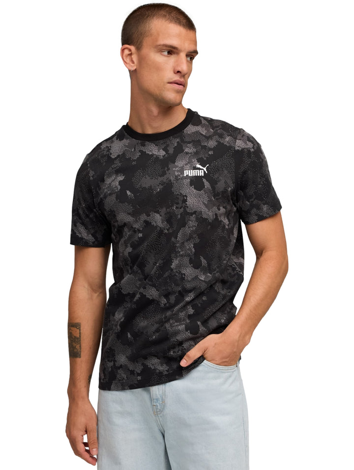 Playera PUMA Ess Camo AOP Negro para Hombre