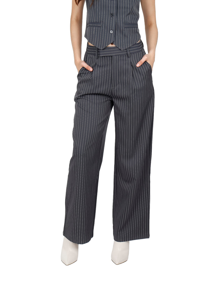 Pantalón de Vestir ATOK Gris Oxford para Mujer