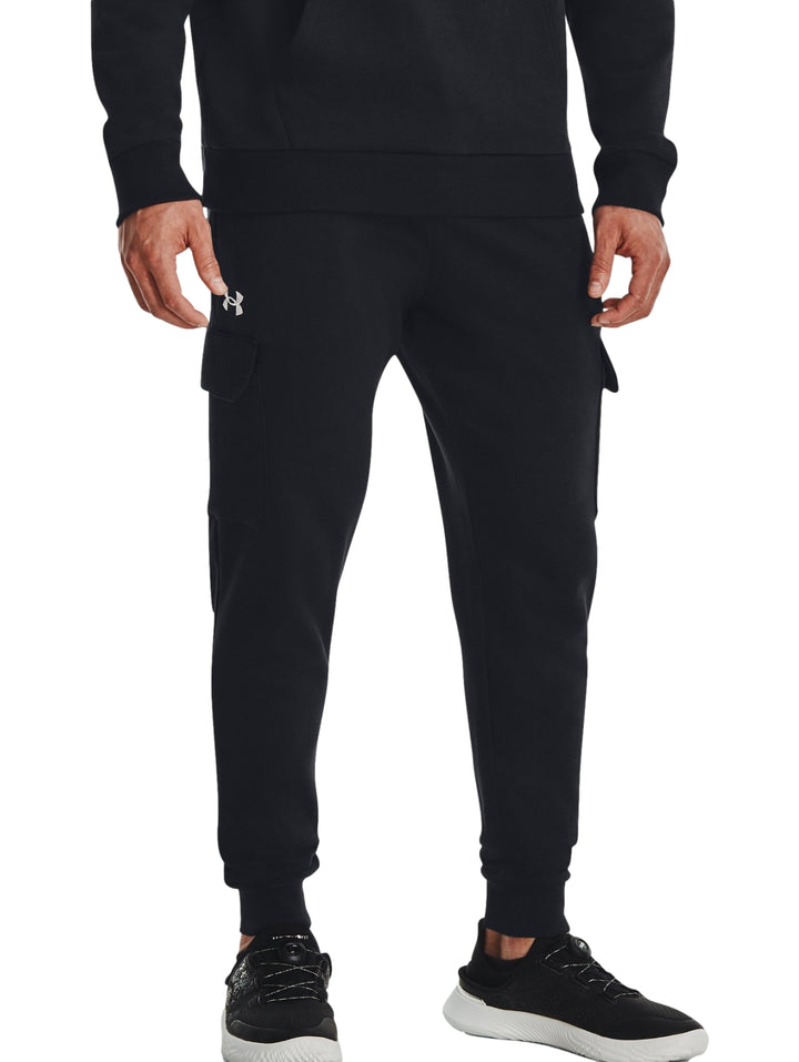 Pantalón Under Armour Rival Fleece Cargo Jogger Negro para Hombre