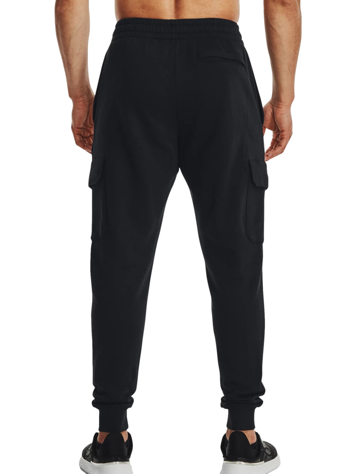 Pantalón Under Armour Rival Fleece Cargo Jogger Negro para Hombre