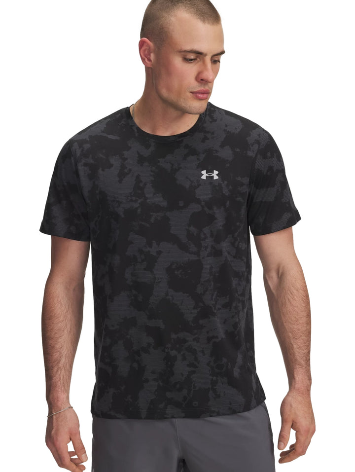 Playera Under Armour Launch Printed Gris para Hombre
