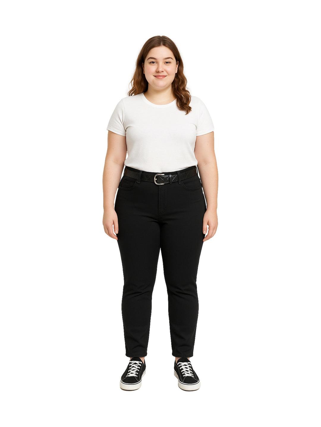 Pantalón NYD Jeans de Vinipiel Negro para Mujer