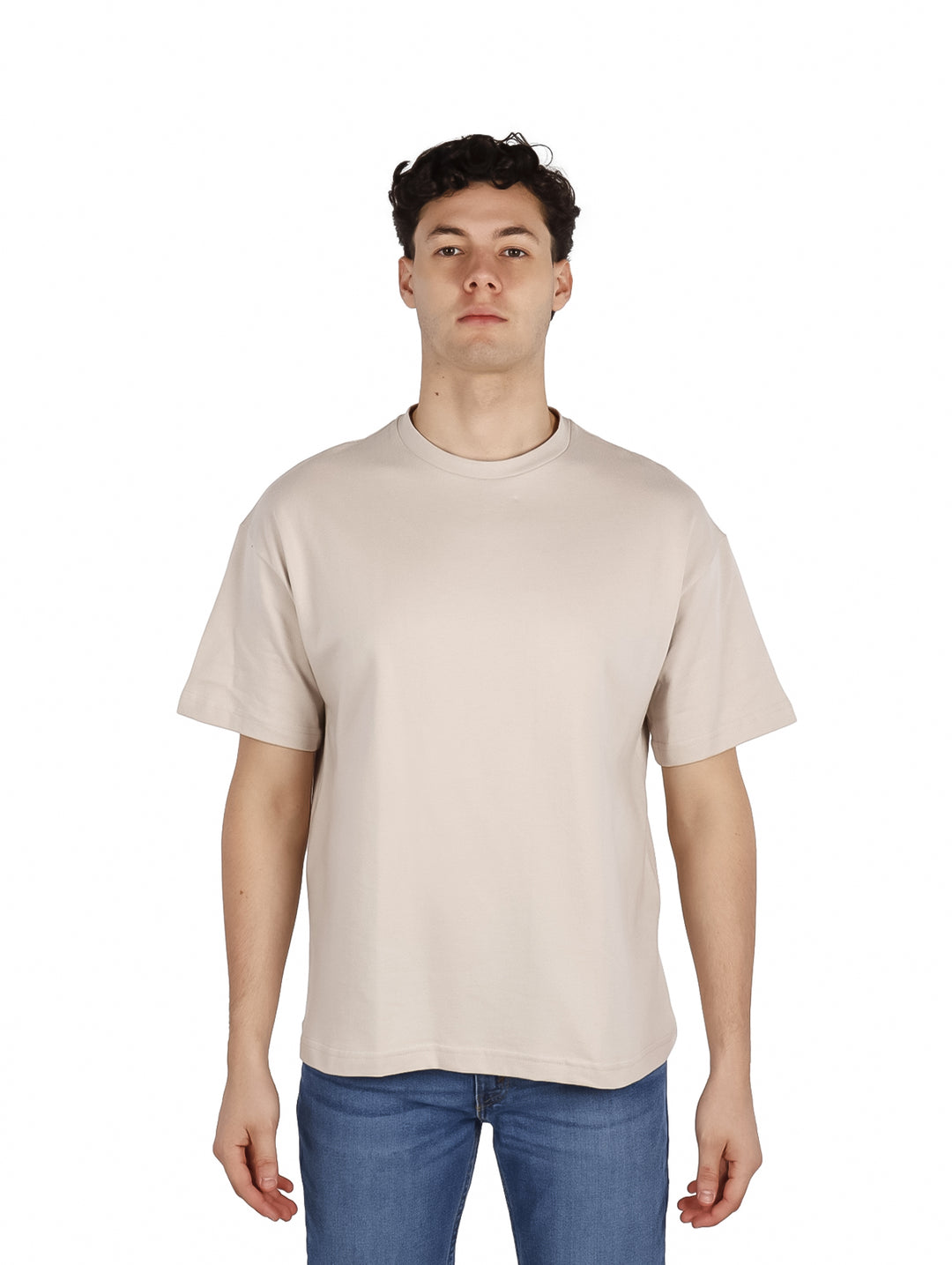 Playera Authentic Lyon Oversize Beige para Hombre