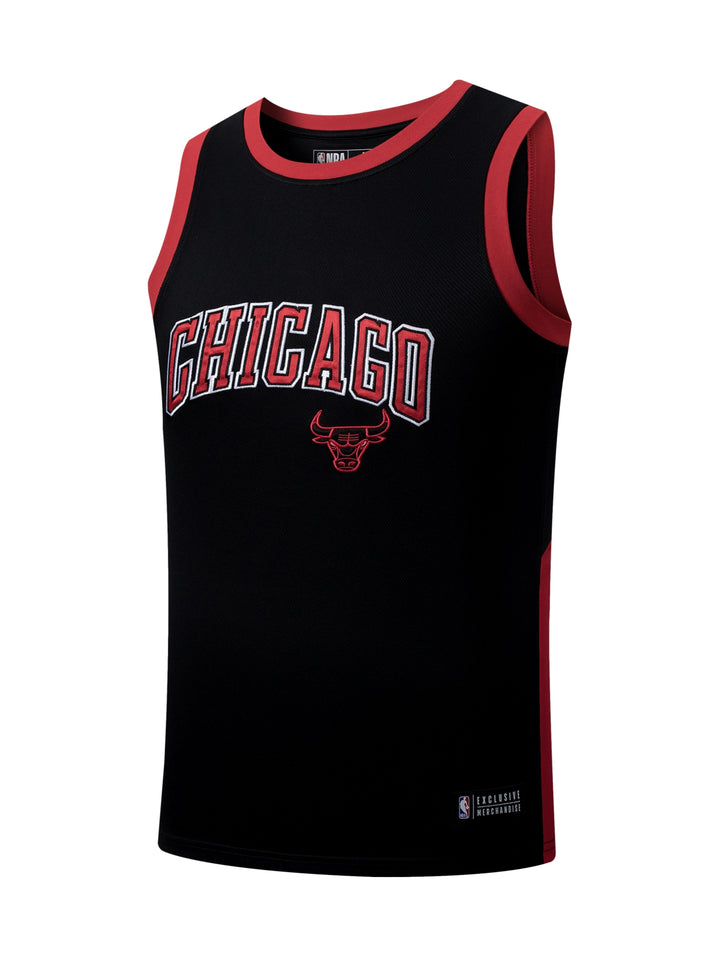 Playera Deportiva FEXPRO Chicago Bulls Negro para Hombre