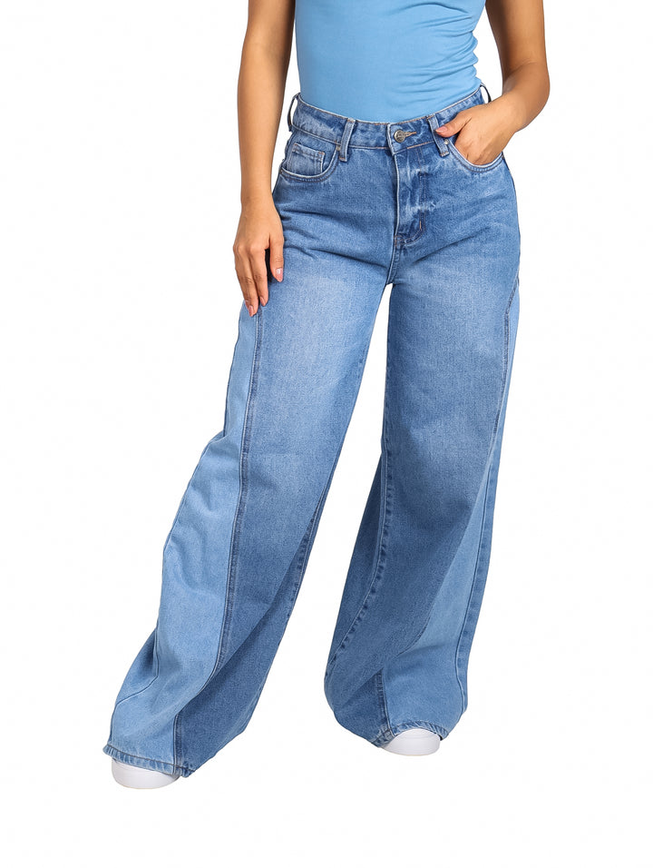Pantalón Juliette Wide Leg Color Stone para Mujer